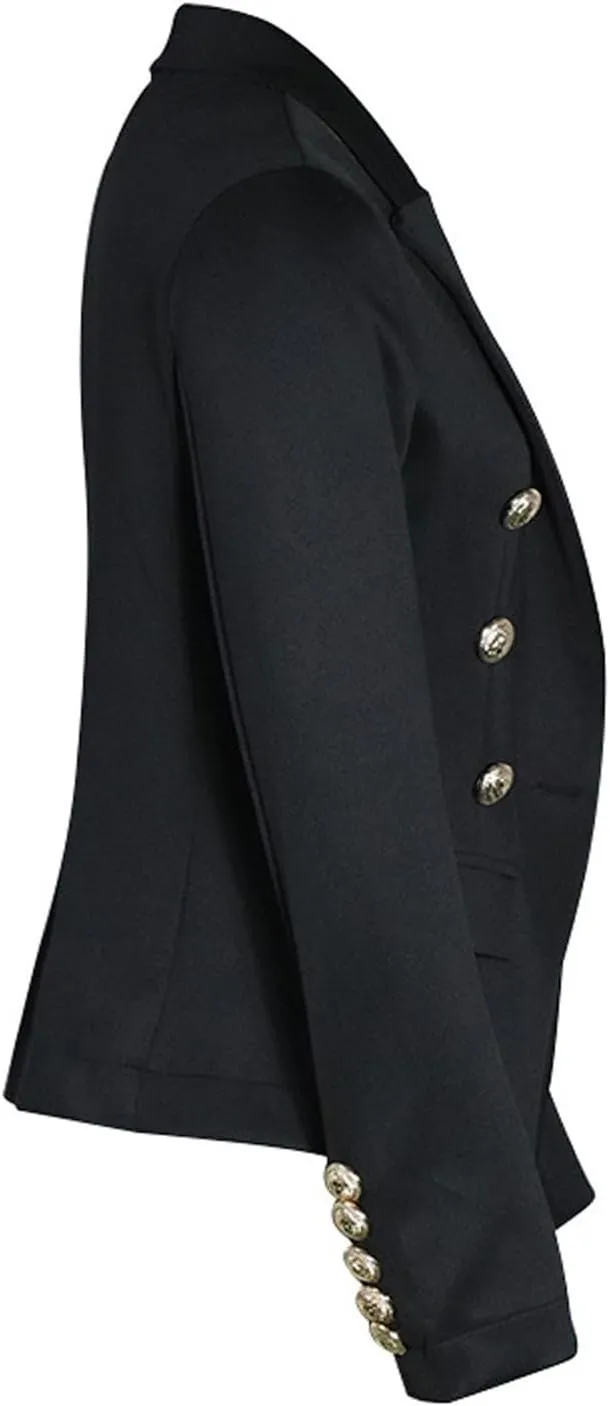 Blazers for Women Business Casual Long Sleeve Fitted Blazer Double Breasted Blazer Work Office Jacket Elegant Blazers