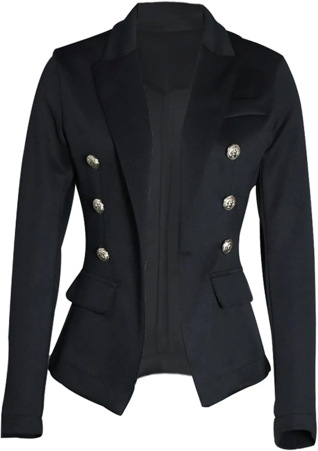 Blazers for Women Business Casual Long Sleeve Fitted Blazer Double Breasted Blazer Work Office Jacket Elegant Blazers