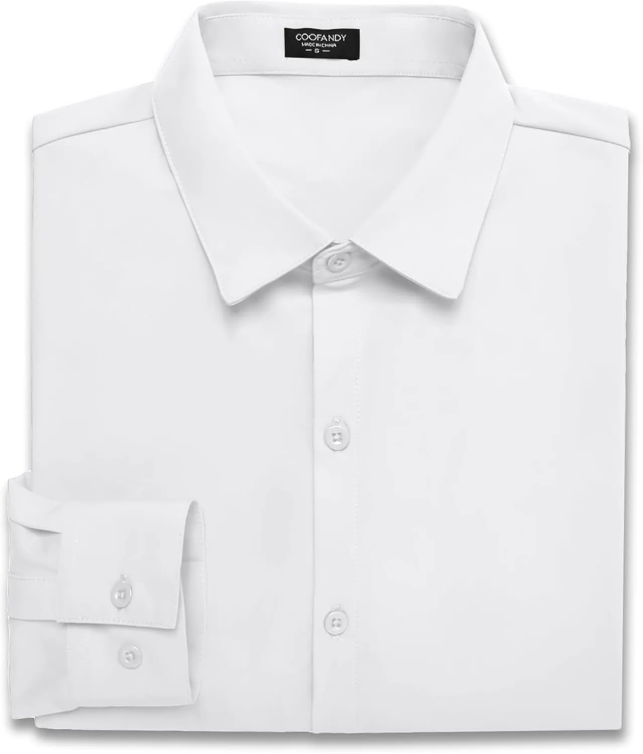 COOFANDY Men's Muscle Fit Dress Shirts Wrinkle-Free Long Sleeve Casual Button Down Shirts