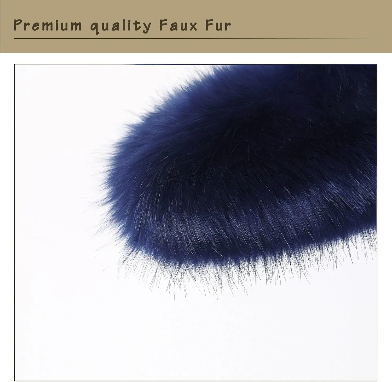 Dikoaina Extra Large Women's Faux Fur Collar for Winter Coat