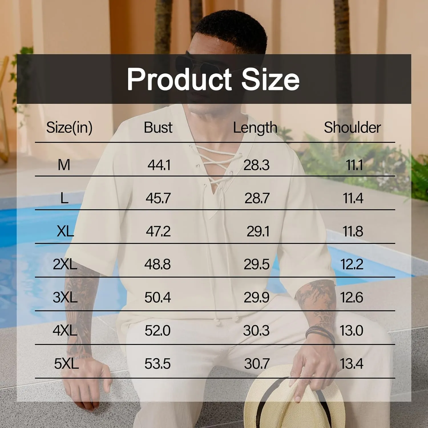 Men's Fashion Shirt Short Sleeve Beach V-Neck Drawstring Printing Yoga African Summer Top