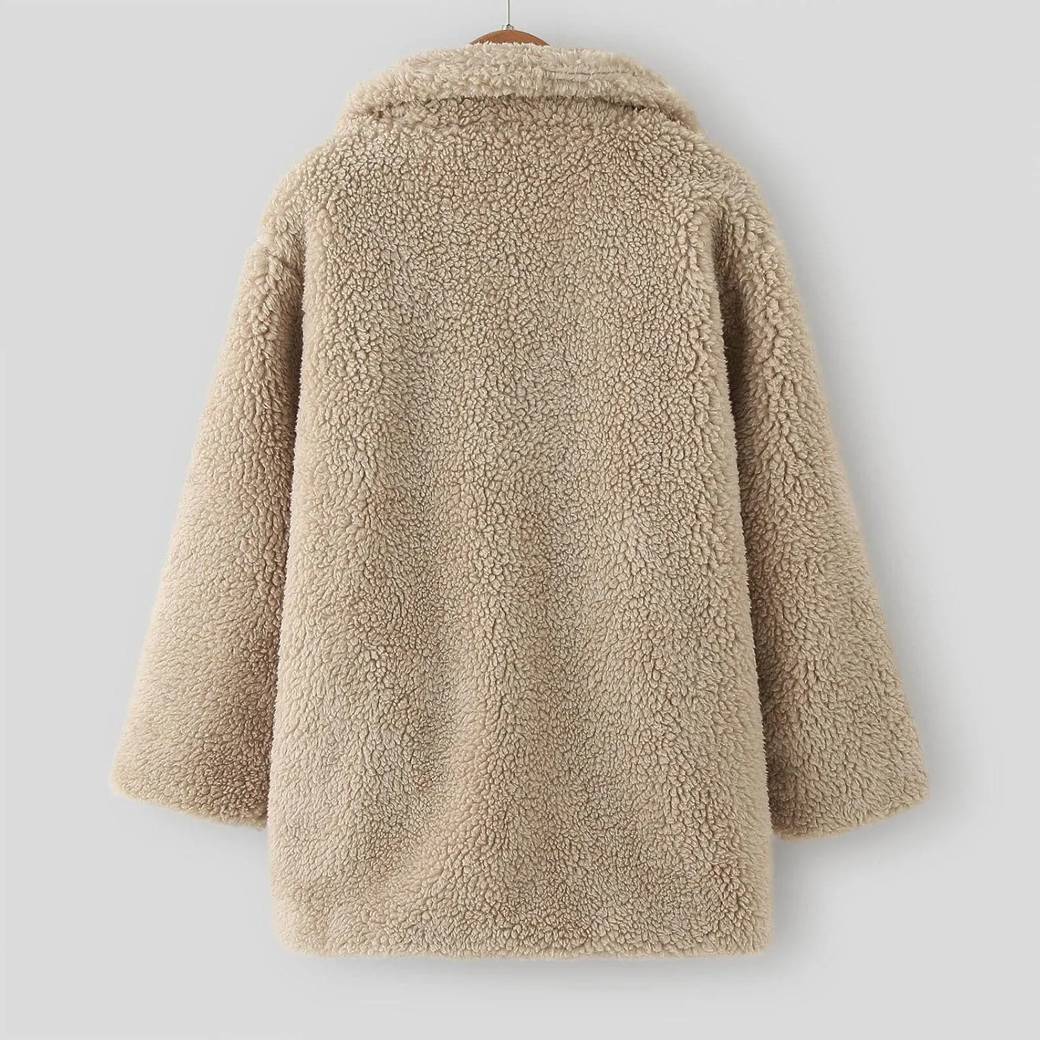Toddler Baby Girls Faux Fur Teddy Long Coat Kids Winter Fleece Jacket Thick Warm Outwear Clothes Fuzzy Jacket